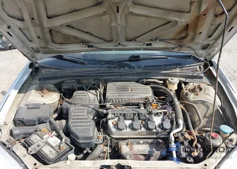 2002 Honda Civic Lx из США, поврежденный, VIN 1HGEM22642L062933